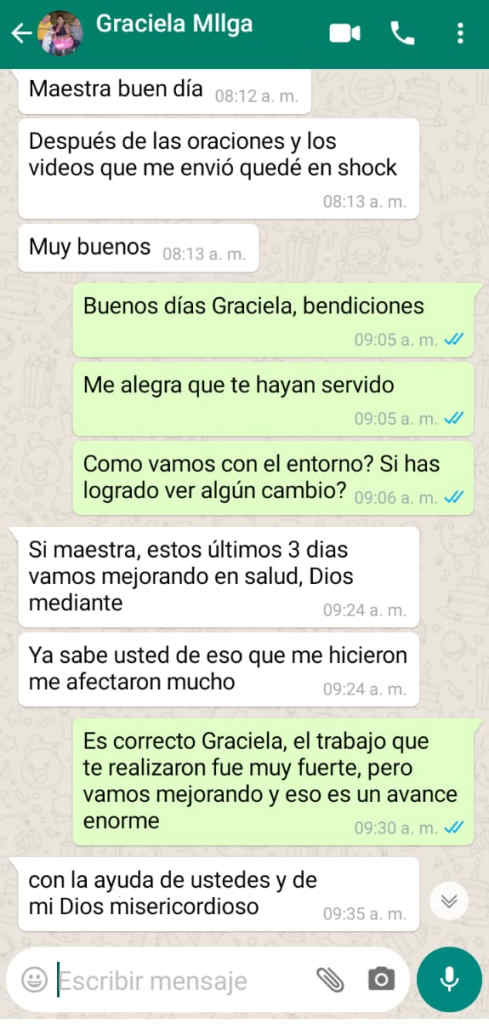 Testimonio Graciela M - Ritual de prosperidad
